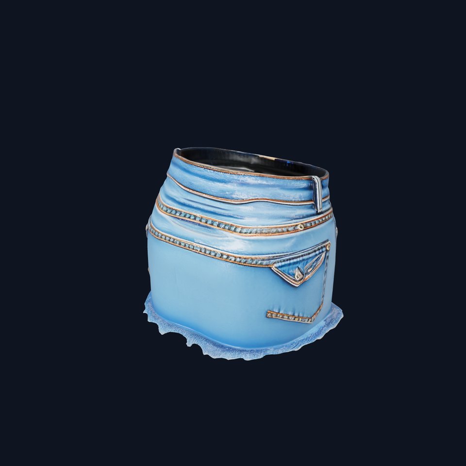 Denim Shorts Model Pack with PBR Textures